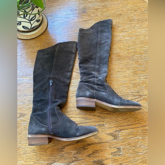 STEVEN by Steve Madden Elodie Tall Suede Boots 7.5 - Picture 4 of 10
